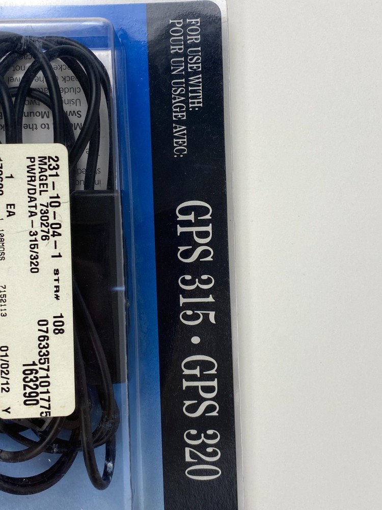 Magellan GPS 315/320 Data Cable Wired Model # 730276