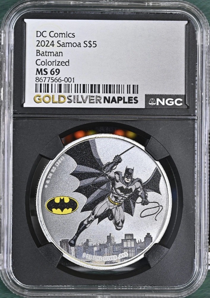 2024 SAMOA Silver 5 TALA NGC MS-69 Batman Colorized DC Comics