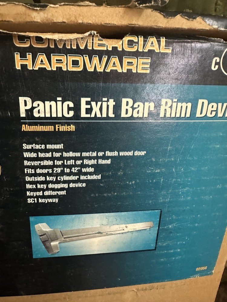 Panic Exit Bar Rim Device Ultra 02047 #8ko
