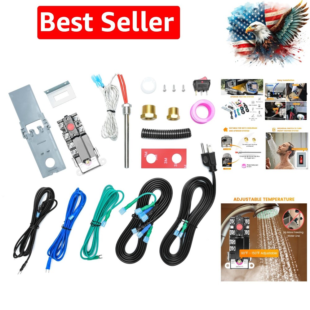 RV Hot Water Hybrid Heat Kit with 304 Stainless Steel Heating Rod for Efficient