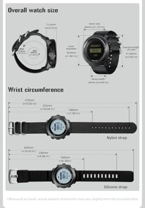 NORTH EDGE Apache D Dive Watch for Men 50M Free Dive Computer, Digital