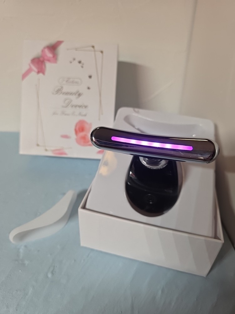 GlamorGlow 7 Colors LED Light Therapy Face & Neck Therapy Device