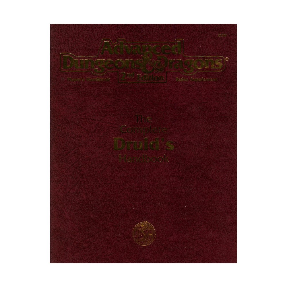 TSR AD&D 2nd Ed Complete Druid's Handbook (1st) EX