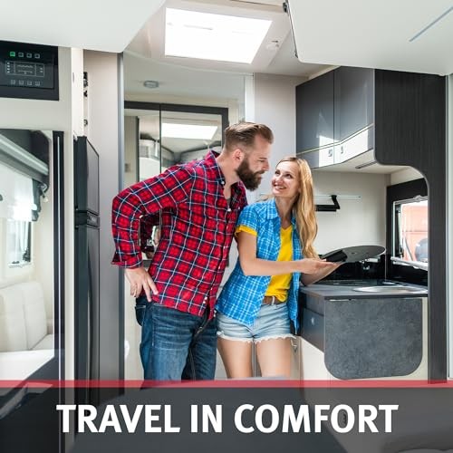 Single Water Heater ON/OFF Wall Switch - RV Interior Wall Mount On/Off Black