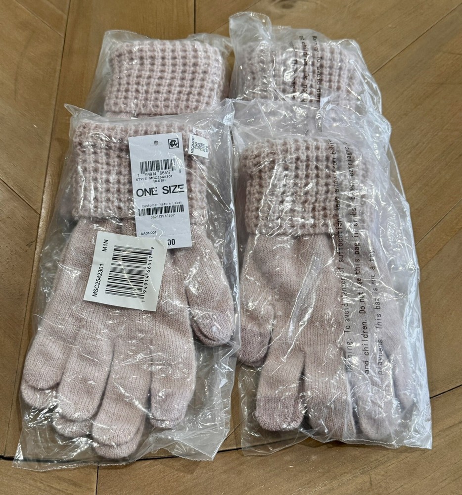 Bundle 5 Pair Style & Co Rib Solid Gloves With Lurex