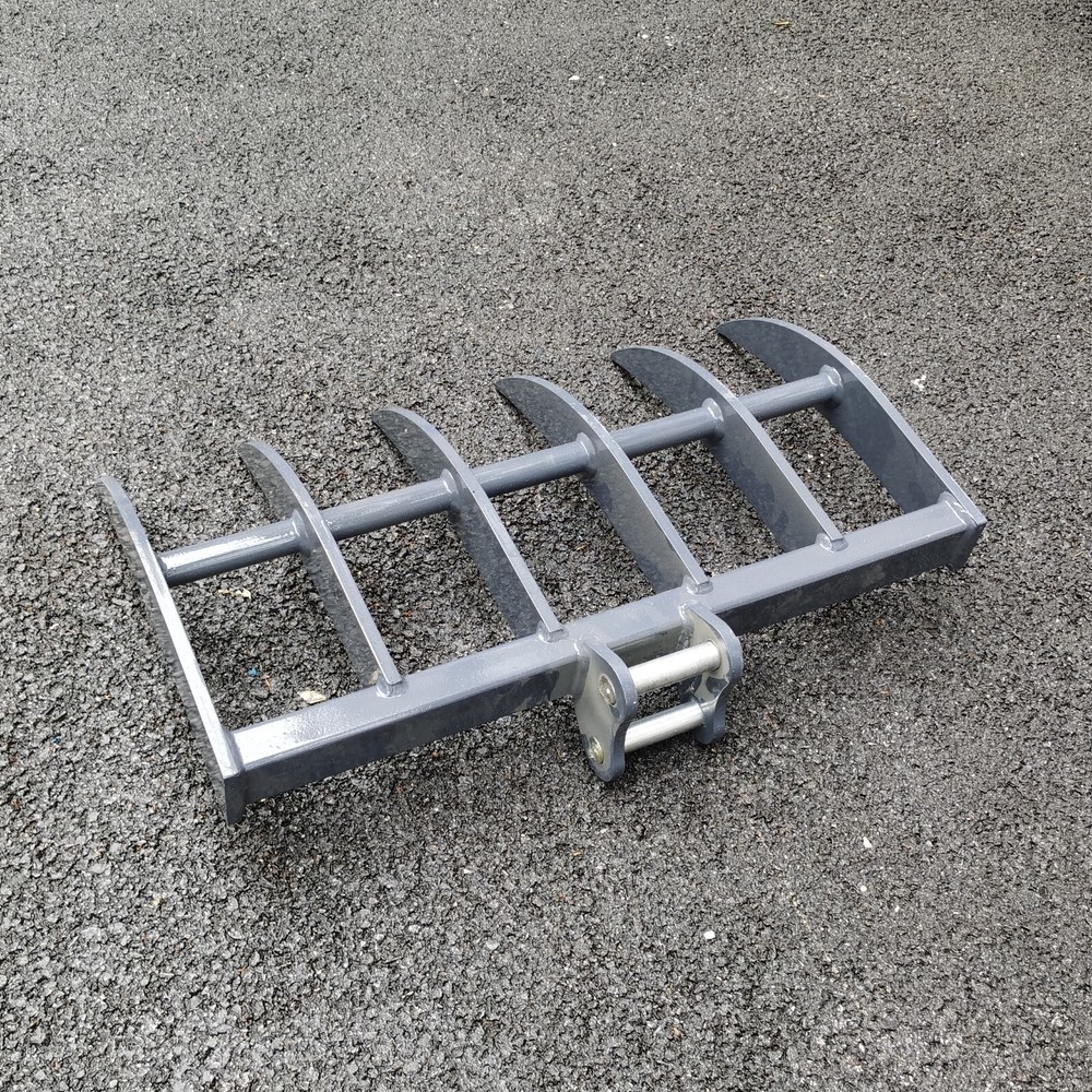 Mini Excavator Rake Attachment with Pins for HITACHI EX08 Small Digger
