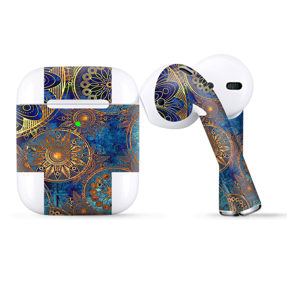 Skins Wraps compatible for Apple Airpods  Celestial Mandalas