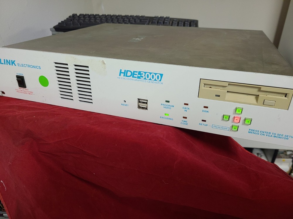 Link Electronics HDE-3000 High Definition XDS HD-SDI Closed Caption Encoder