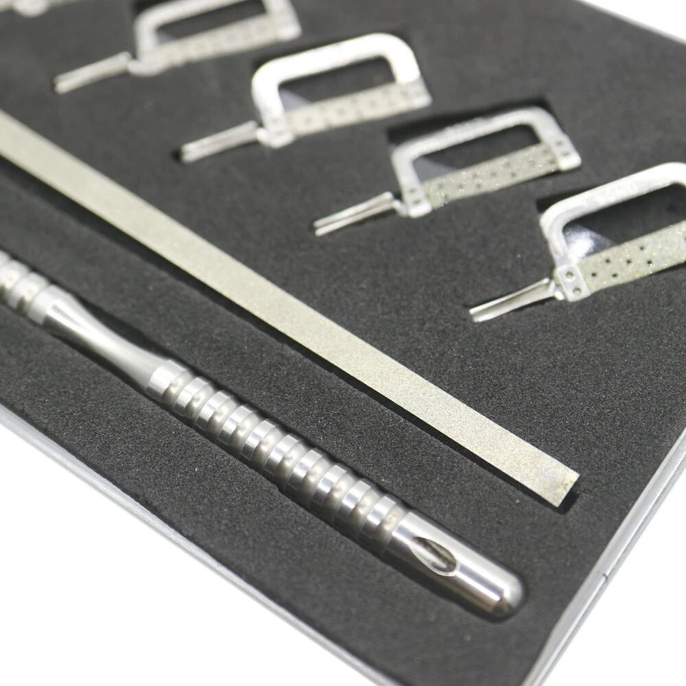 Orthodontic Interproximal Enamel Reduction Kit IPR System with Manual Handle