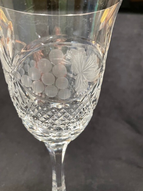 Chardoney Crystal Clear Tall Water Goblets 8 7/8"