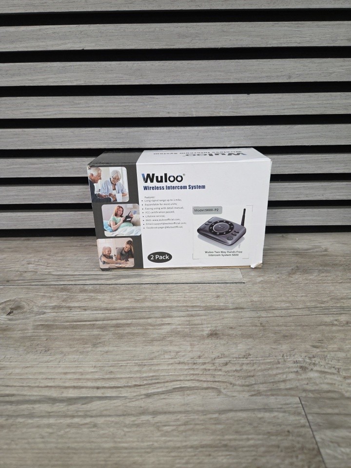 Hands Free Wireless Intercom Doorbell for Home Classroom, Two-Way Communicator