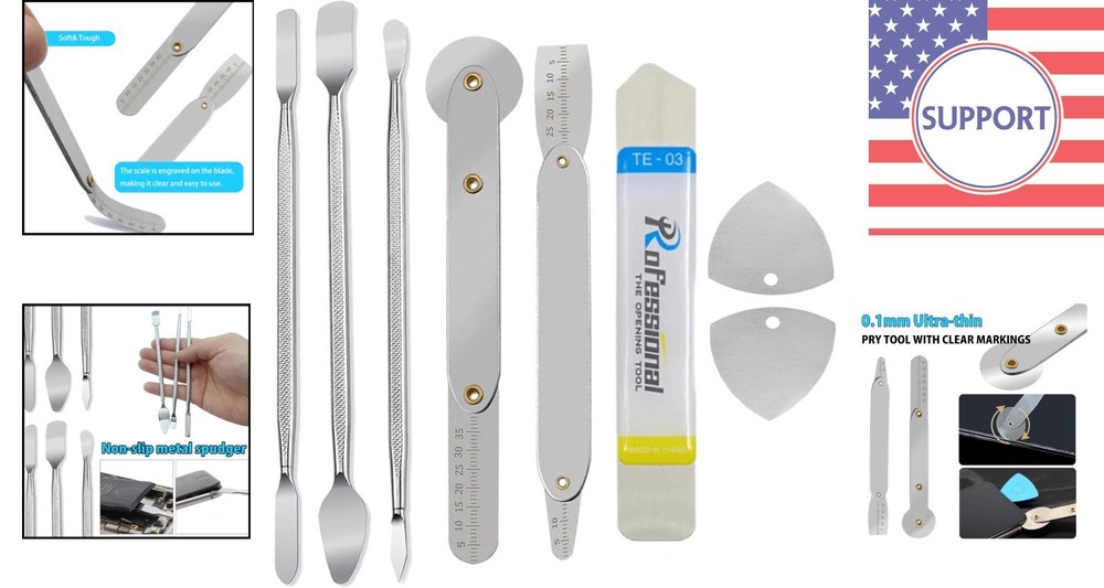 Ergonomic 8-Piece Spudger Tool Kit - Precision Tools for Smartphones & Tablets