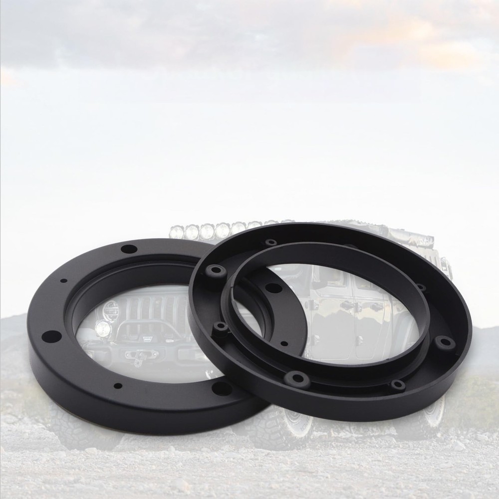 2PCS 6.5'' Black Plastic Speaker Spacer Adaptor Ring Mounting Bracket, 6.5 in...