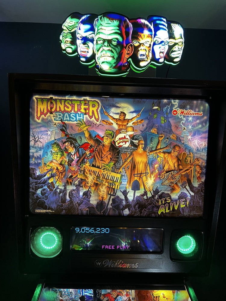 MONSTER BASH Pinball Machine LED Topper Mod (Works on Remake or Original)