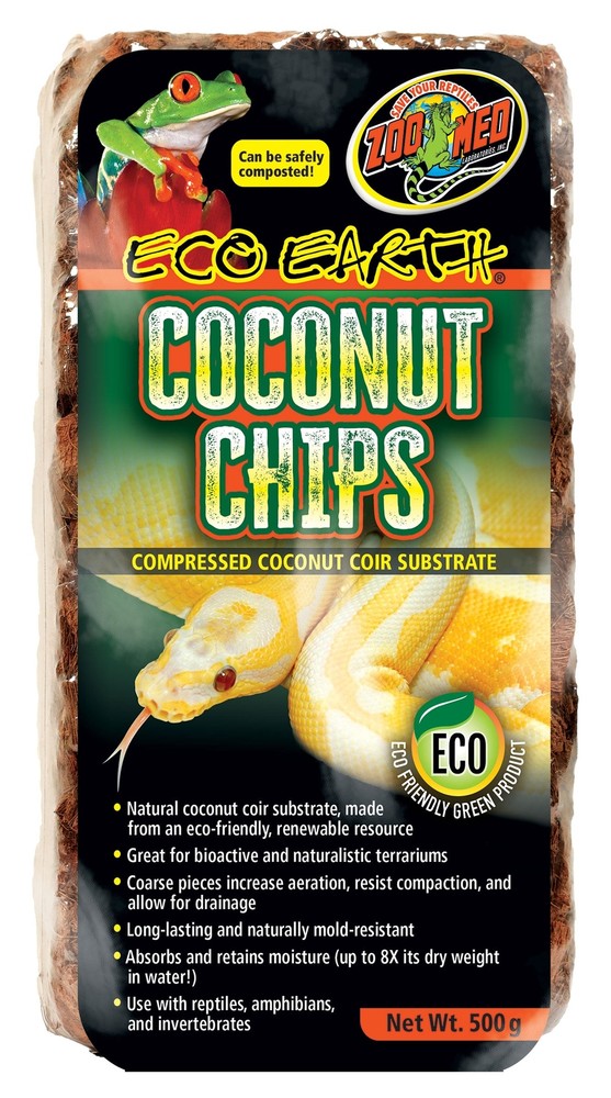 Zoo Med Eco Earth Coconut Chips Select Size:: 1 Brick