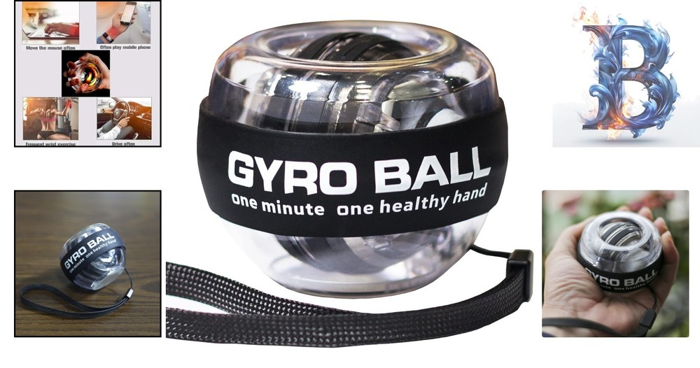 Compact Forearm Exerciser - Portable Wrist Gyro Ball for Strength & Coordination