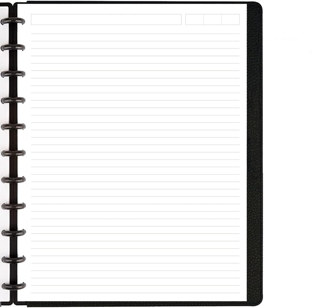 A4 TUL Discbound Lined Refill Paper, 11Hole Letter Size 100Sheets, White