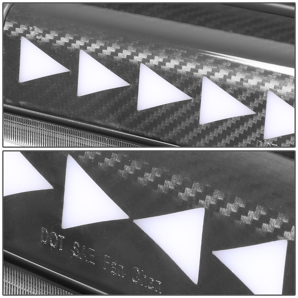 [SEQUENTIAL TRIANGLE LED]FOR 04-10 FORD F-150 EXPLORER CARBON THIRD BRAKE LIGHT