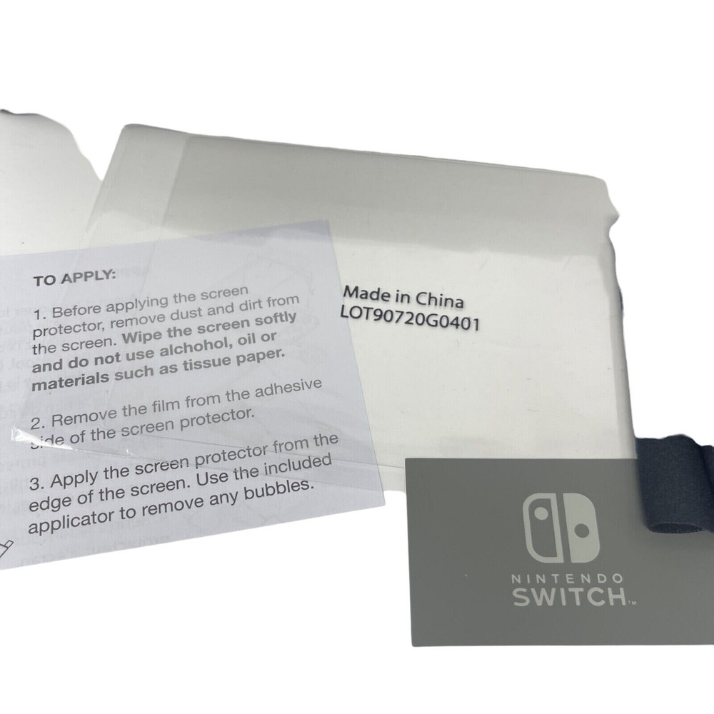 New Nintendo Switch Lite Protection Kit Case Cleaning Cloth Screen Protector
