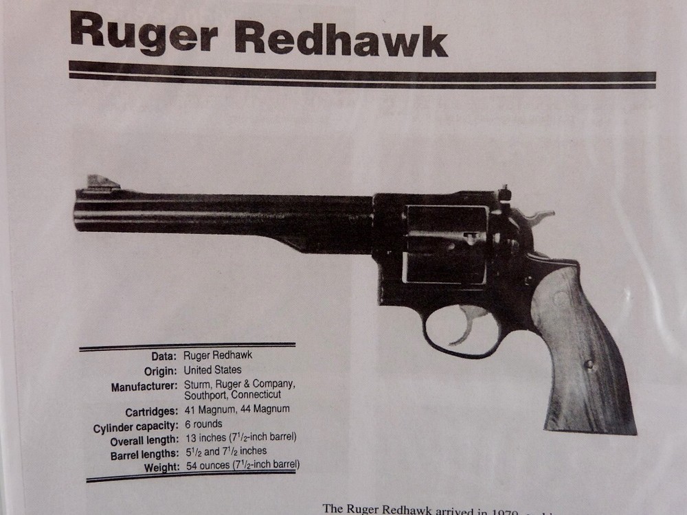 RUGER REDHAWK HAND GUN BREAK DOWN INSTRUCTION KIT