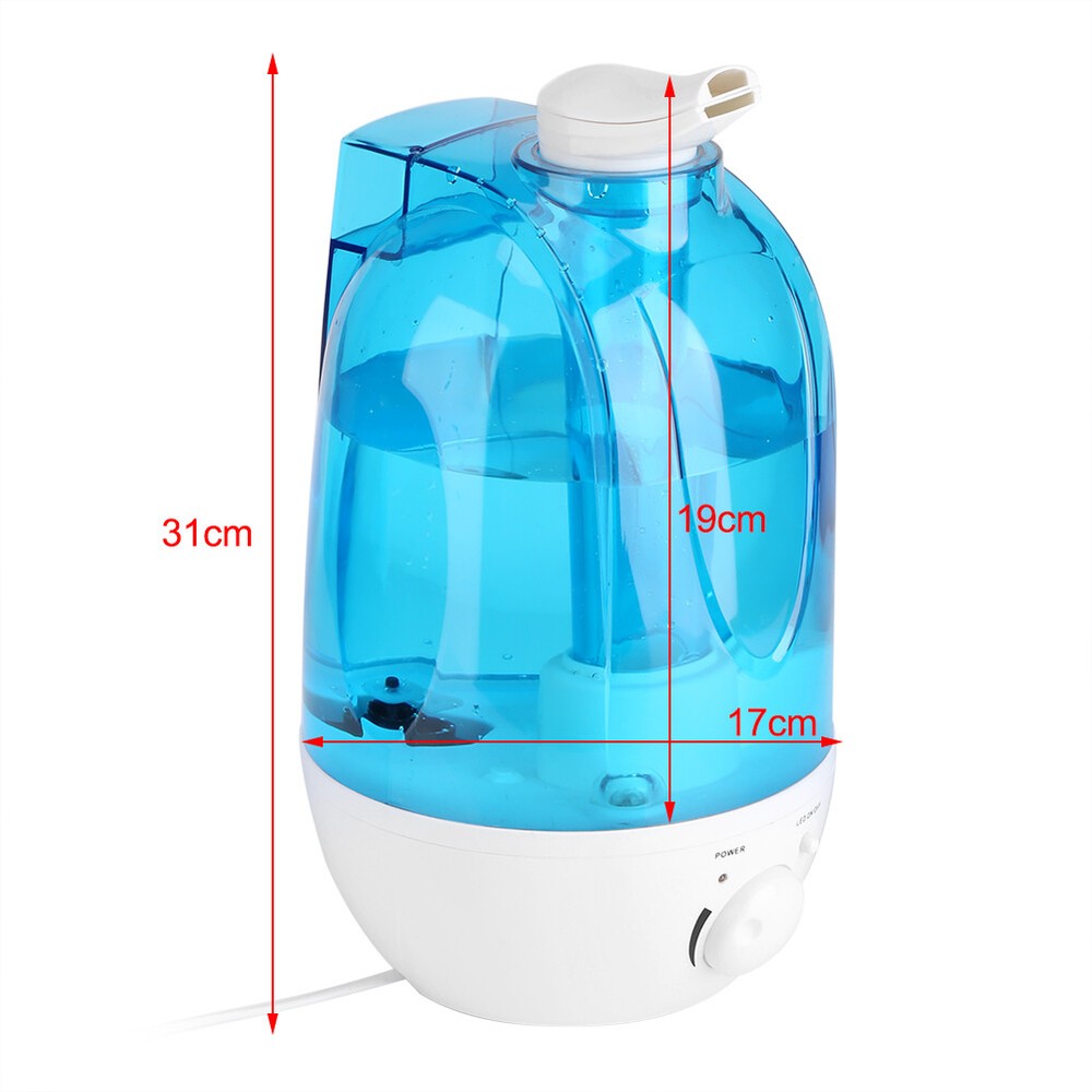 4L Ultrasonic Humidifier Diffuser LED Light Home Mist Maker Air Purifier KRI MF