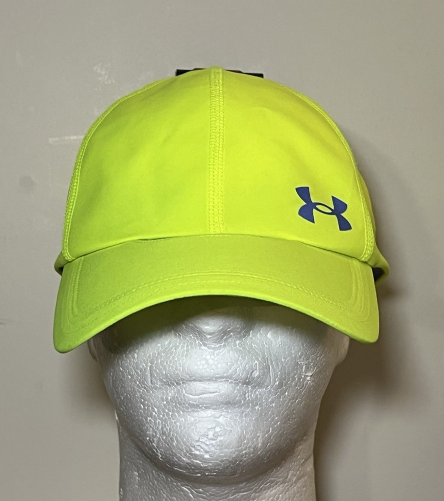 Under Armour Iso-Chill 6 Panel Neon Yellow Adjustable Hook & Loop Training Hat