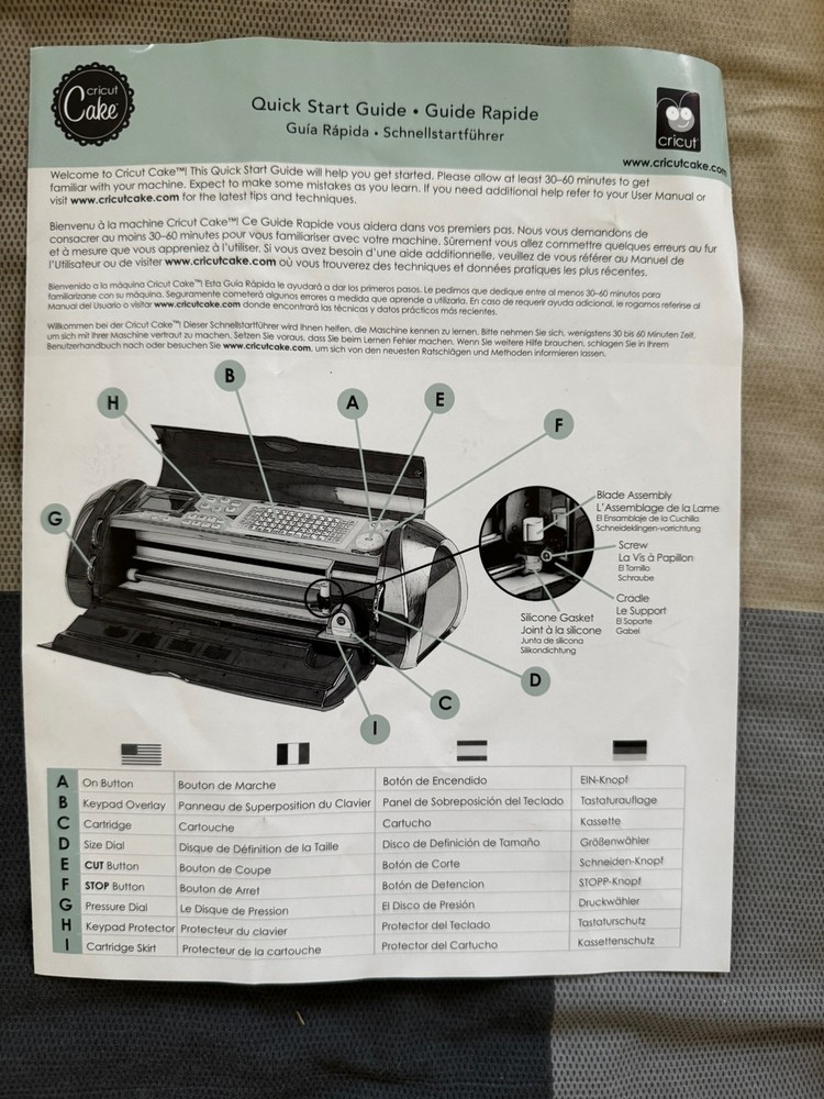 Cricket Cake Machine W/ Box