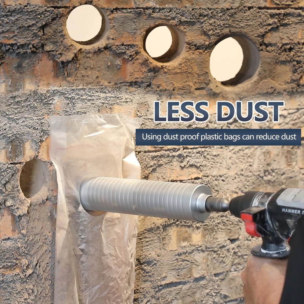 2 inch Diamond Dry Core Drill Bit, 10" Drilling Depth, 5/8"-11 Thread Core Drill