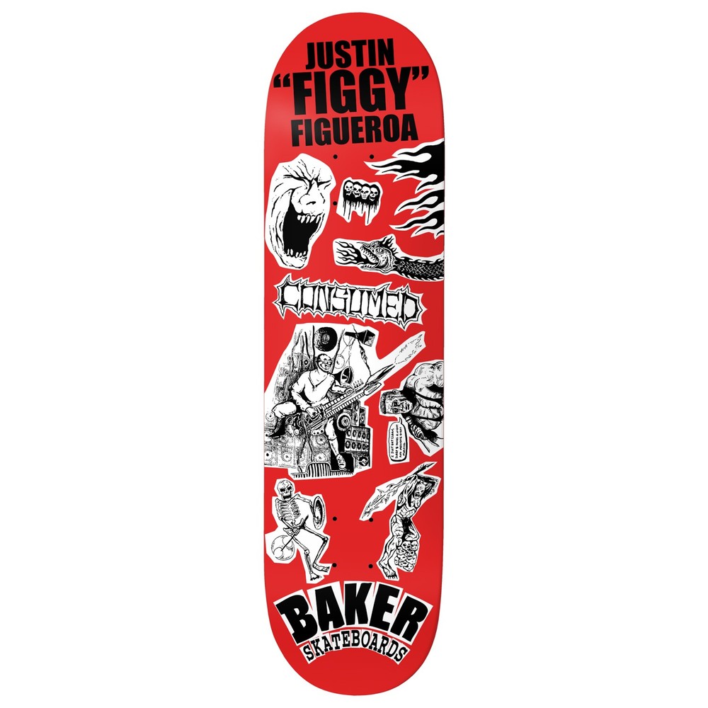 Baker Skateboard Assembly Figgy Divine Evil 8.38" x 32" Complete