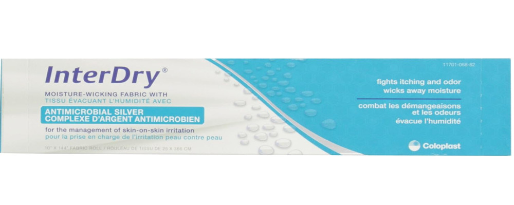 Coloplast InterDry Textile w/ Antimicrobial Silver Complex 10x144