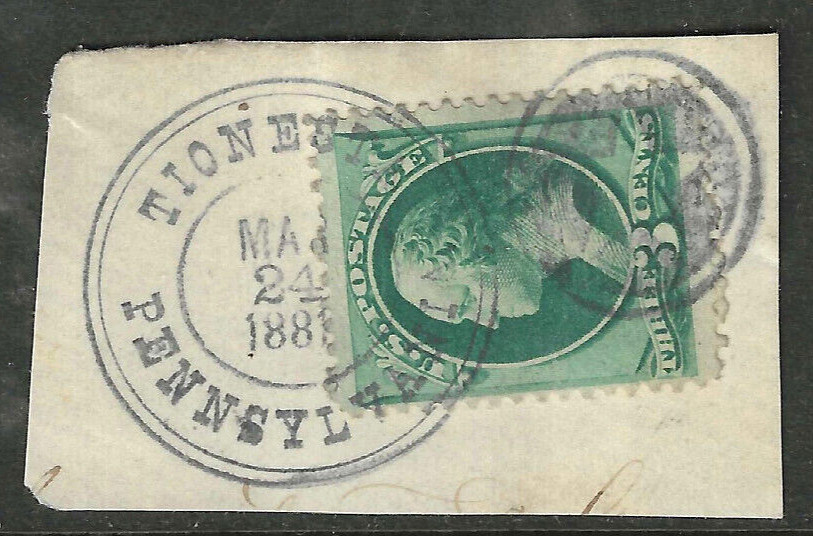 Fancy Cancel NEGATIVE STAR & TARGET 3 Cent Washington Banknote 1871-83 US 3F11