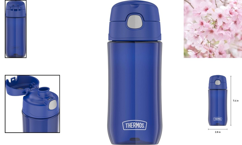 Lightweight & Reusable 16oz FUNtainer Hydration Bottle - Dishwasher Safe Design