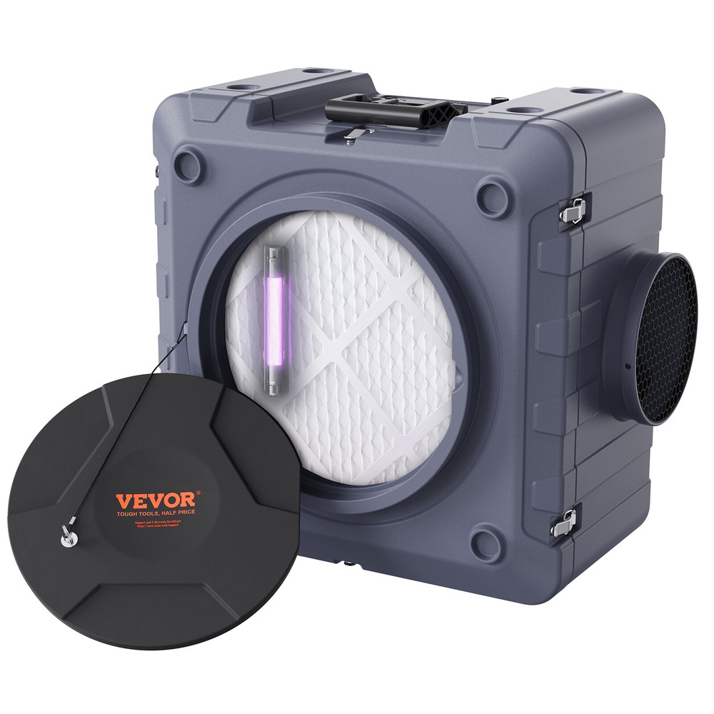 VEVOR 800CFM Air Scrubber with 3 Stage Filtration Stackable Negative Air Machine