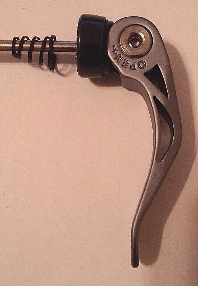 FRONT Blue/Grey ALLOY Quick Release axle SKEWER new