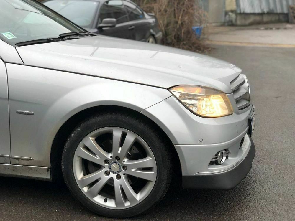 Front Bumper Spoiler Lip for MB C Class W204 2006-2011
