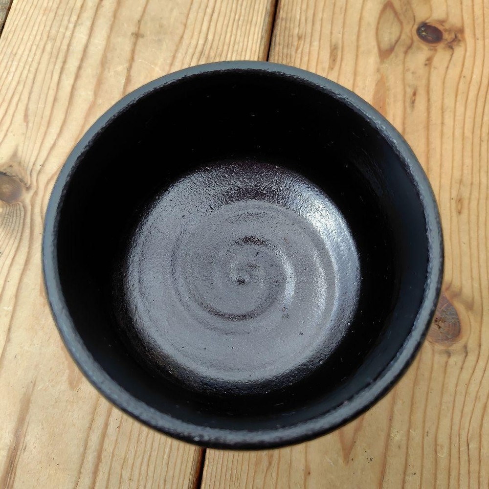 Tea Utensils black swirl pattern matcha