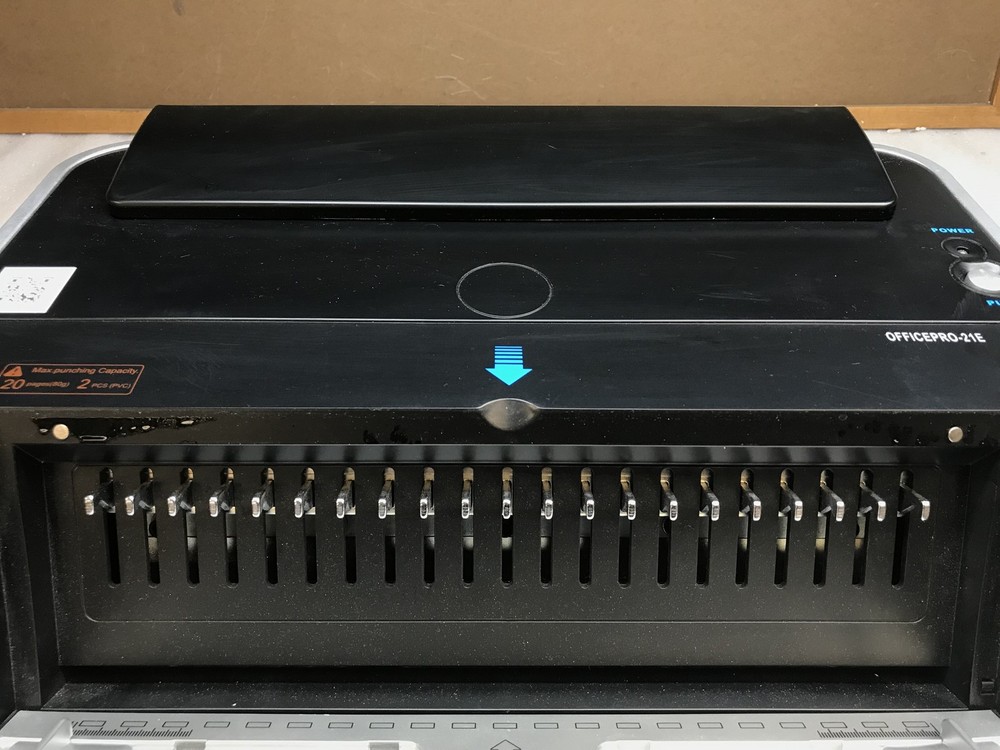 Tamerica OfficePro-21E Comb Binding Machine 20-Sheet Capacity Punch