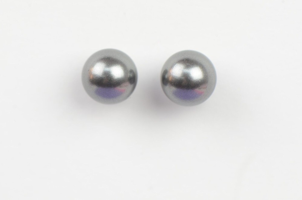 925 Solid Sterling Silver Beautiful Classic Pearls Stud Earrings