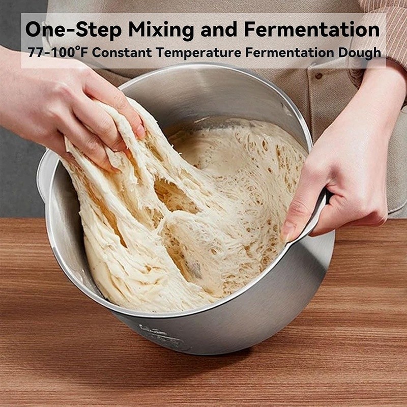 7L Dough Mixer W/ Constant Temperature Fermentation & Auto Shut Off Function New