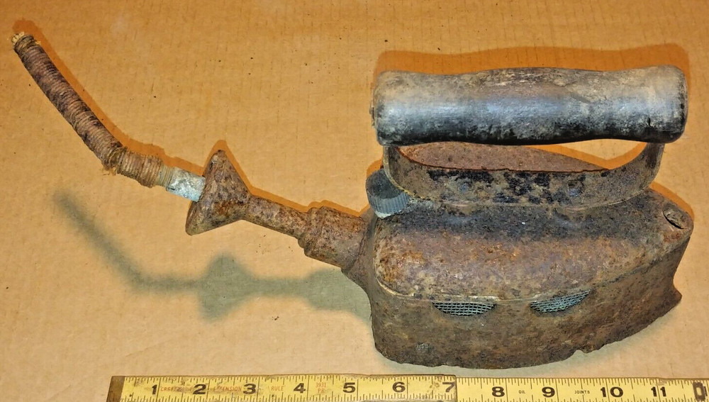 Antique Cast Iron Steam Iron