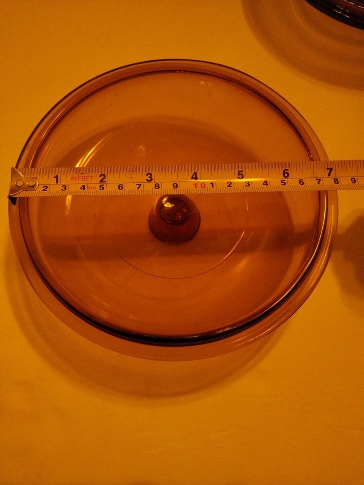 7-in Visionware Lid amber colored