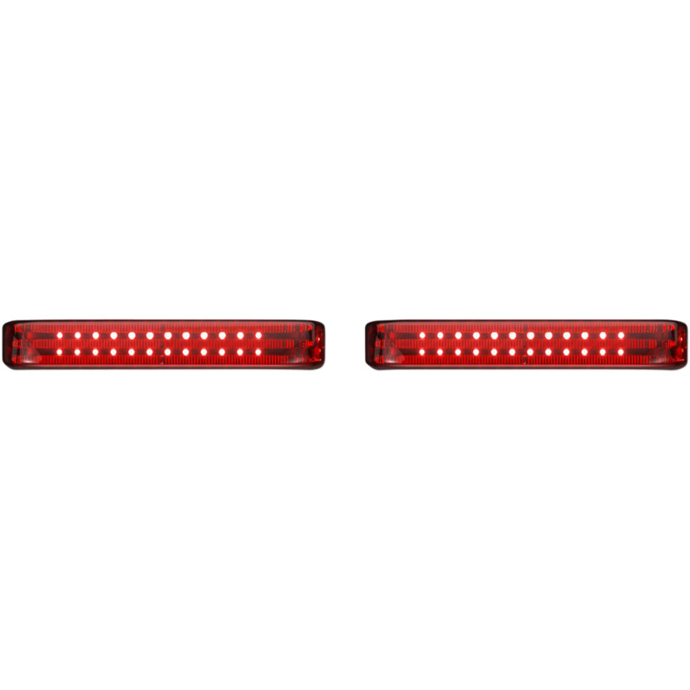 Custom Dynamics Saddlebag LED Lights - Sequential - Black/Red | PB-SBSEQ-BCM4BR