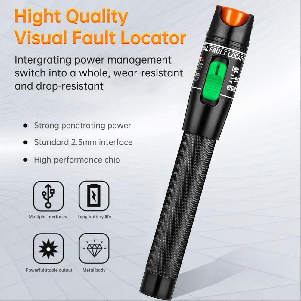 Visual Fault Locator with Network Cable