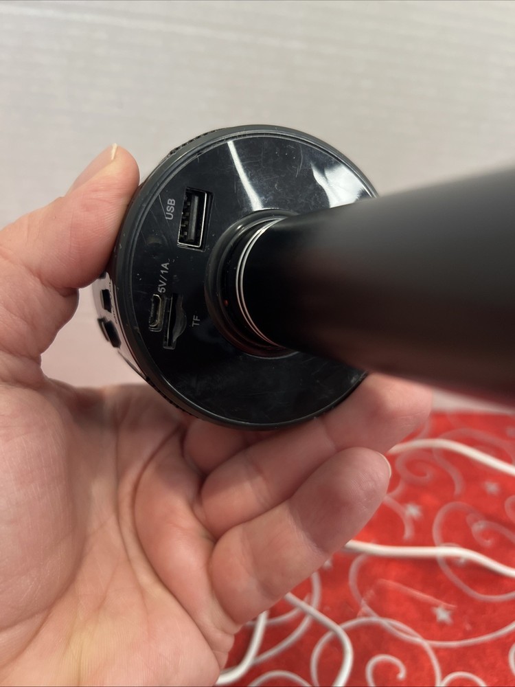 Wireless Bluetooth Karaoke Microphone with Charging Cable