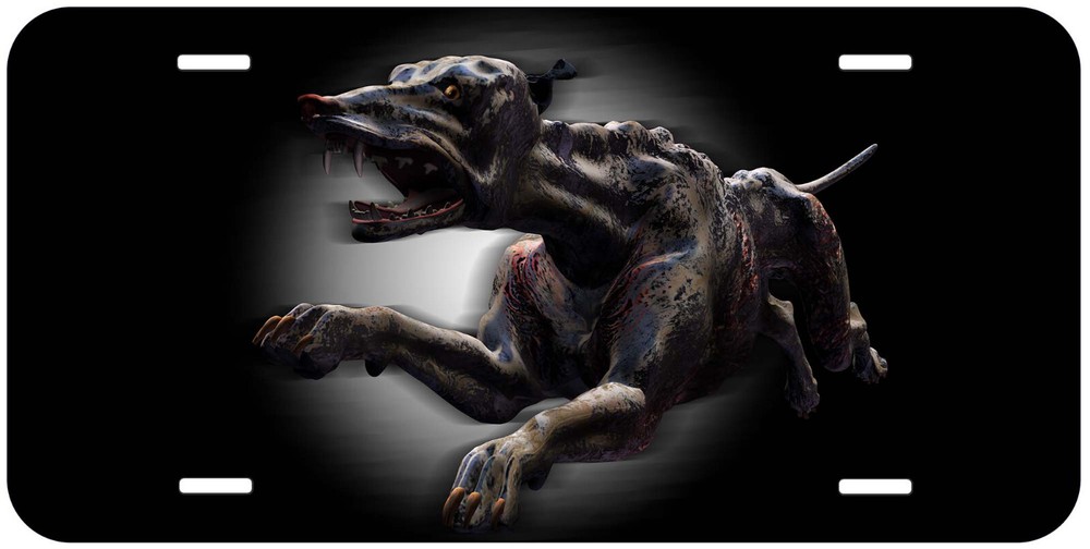 Hell Hound Aluminum Novelty Car License Plate