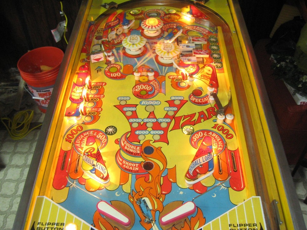 Wizard Pinball Machine - 1975