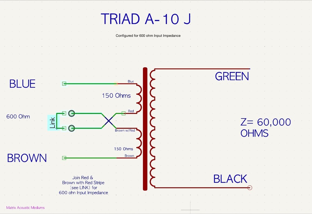 TRIAD A-10J Audio Input Transformer, Tested & Working - Rare -