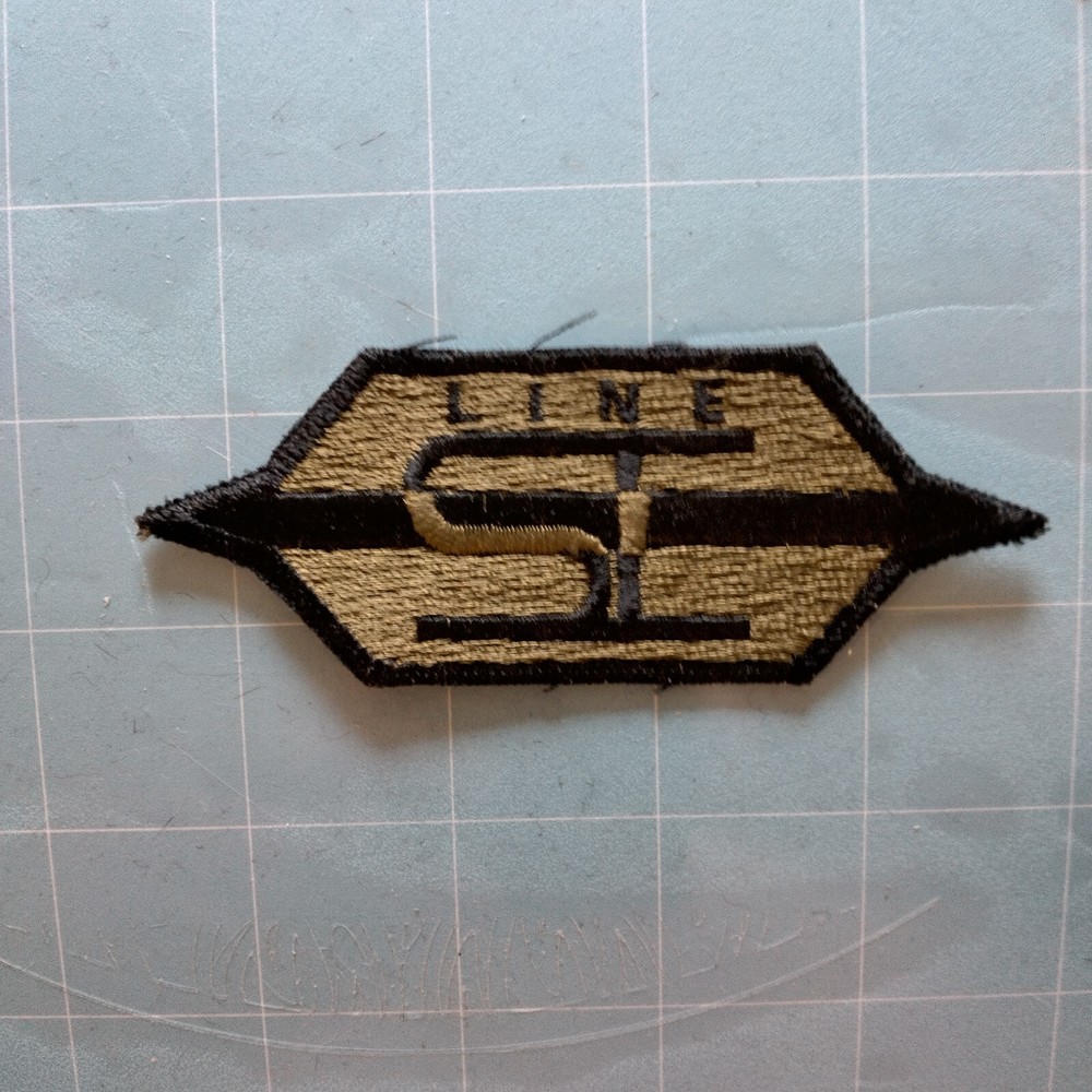 Line SI Green and Black Patch size 4x2