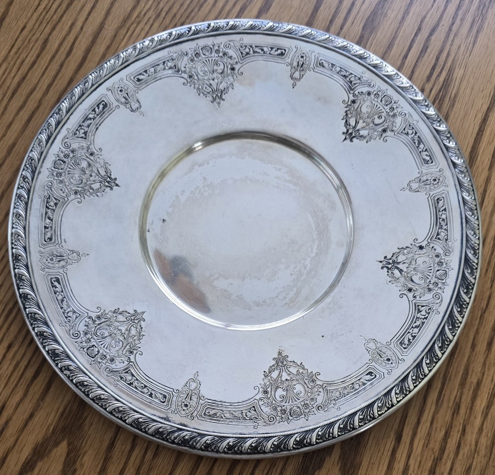 1926 Gorham Silver Soldered E.P. 10" Tray