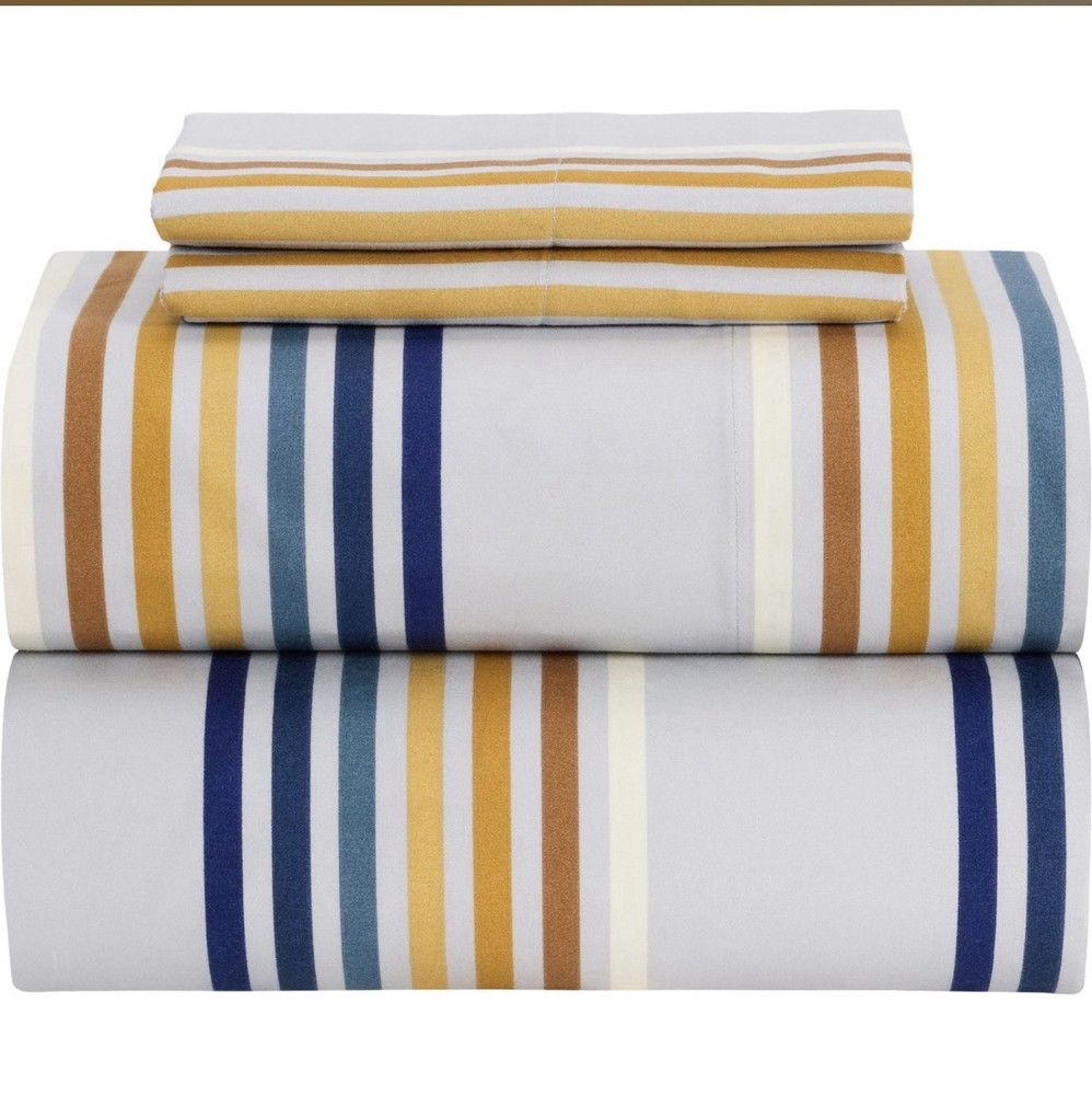 NeW Pendleton Queen Sheet Set Cooling Technology Westland Stripe